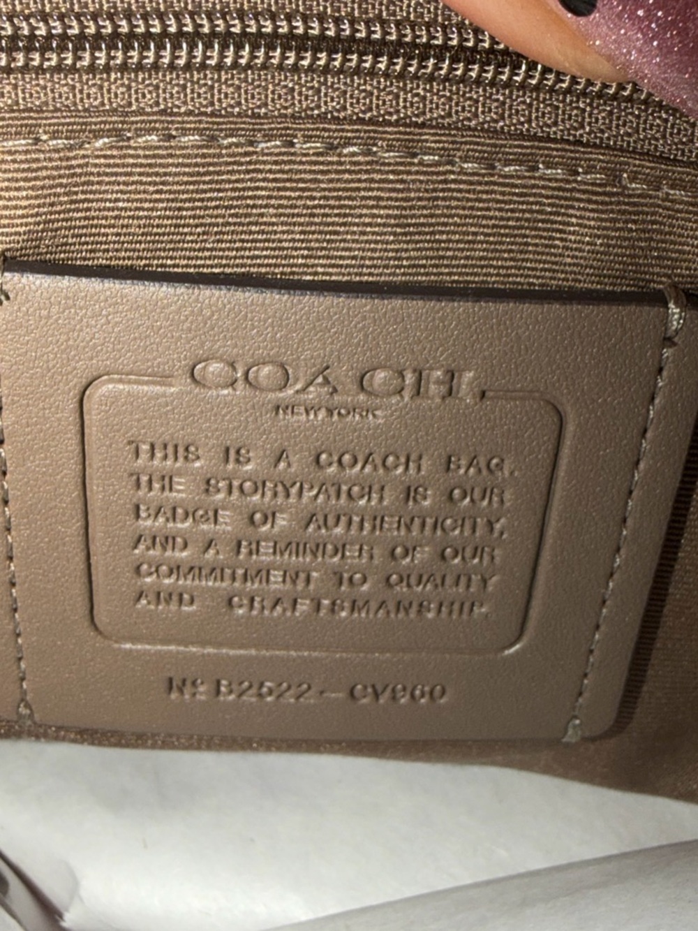 Coach Rowan- Large- Brown/Clay. With bag charms & chains included - Picture 3 of 13